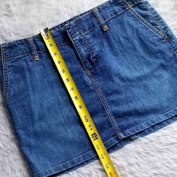 Express Precision Fit Vintage Jean Skirt stretchy - Picture 2 of 7